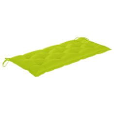 Greatstore Vrtna klop z blazino 135 cm trden akacijev les