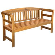 Vidaxl Vrtna klop z blazino 157 cm trden akacijev les
