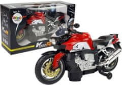 Lean-toys Vozeč motocikel na baterije s svetlobnim in zvočnim učinkom
