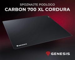 Genesis CARBON 700 XL CORDURA podloga za miško, 450x400mm, vodoodporna