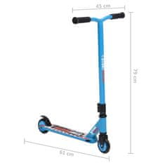 Vidaxl Skiro za trike z aluminijastim krmilom moder