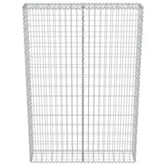 Vidaxl Gabionska stena s pokrovi iz pocinkanega jekla 100x20x150 cm