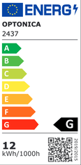 Optonica LED panel vgradni okrogel 12W 6000k 840lm IP20 + napajalnik, komplet 5kom