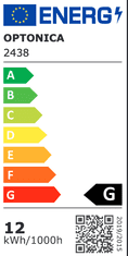 Optonica LED panel vgradni okrogel 12W 4500k 840lm IP20 + napajalnik, komplet 5kom