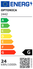 Optonica LED panel vgradni okrogel 24W 4500k 1700lm IP20 + napajalnik