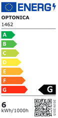 Optonica LED sijalka E14 C37 6W 2700k 480lm svečka, komplet 10kom