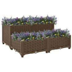 Vidaxl Visoka greda 80x80x38 cm polipropilen