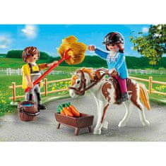 Playmobil Začetni paket hlev za konje , Jahališče, 19 kosov