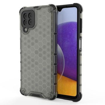 HURTEL Honeycomb ovitek za Samsung Galaxy A22 4G, črn