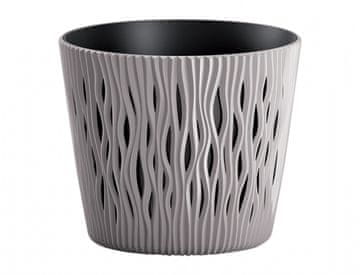 Prosperplast Prevleka za cvetlični lonec SANDY 2v1 plastična mat d19x17cm