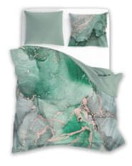Faro Francosko posteljno perilo iz bombažnega satena Mineral Svetlo zelena Bombaž, saten, 220/200, 2x70/80 cm