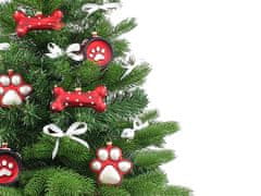 LAALU.cz Okrašeno umetno božično drevo PEJSK'S TREE 60 cm z LED osvetlitvijo v cvetju