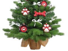 LAALU.cz Okrašeno umetno božično drevo PEJSK'S TREE 60 cm z LED osvetlitvijo v cvetju