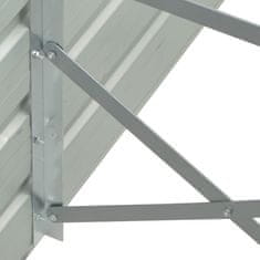 Vidaxl Vrtna visoka greda pocinkano jeklo 480x80x77 cm antracitna