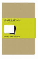 Moleskine Plain Cahier - Kraft Cover (3 Set)