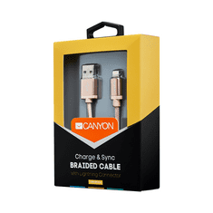 Canyon Kabel USB na Apple Lightning 1m zlat