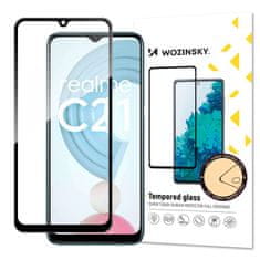 slomart wozinsky super tough polno lepilo kaljeno steklo za celoten zaslon z okvirjem primer prijazen realme c21 black