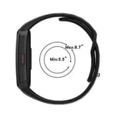 BStrap Silicone pašček za Honor Band 6 / Huawei Band 6, black