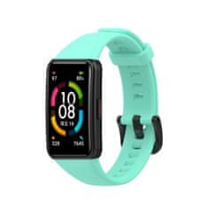 BStrap Silicone pašček za Honor Band 6 / Huawei Band 6, teal