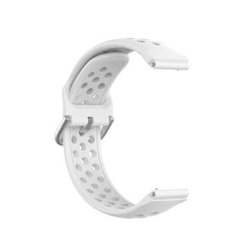 BStrap Silicone Dots pašček za Garmin Vivoactive 4s, white