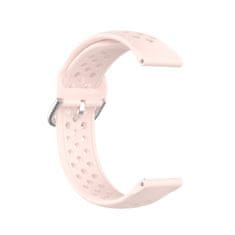 BStrap Silicone Dots pašček za Garmin Vivoactive 4s, sand pink