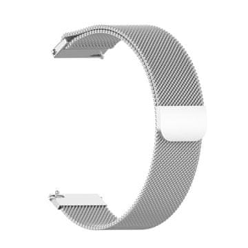 BStrap Milanese pašček za Garmin Vivoactive 4s, silver