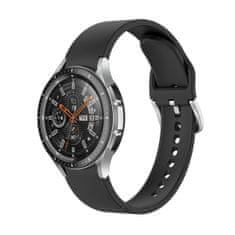 BStrap Silicone pašček za Samsung Galaxy Watch 4 / 5 / 5 Pro / 6, black