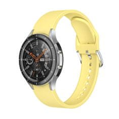 BStrap Silicone pašček za Samsung Galaxy Watch 4 / 5 / 5 Pro / 6, yellow