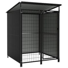Vidaxl Zunanji pasji boks 133x133x163 cm