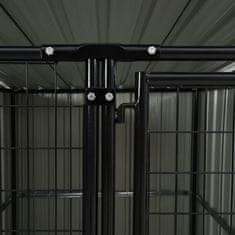 Vidaxl Zunanji pasji boks 133x133x163 cm
