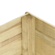 Vidaxl Visoka greda 450x50x48 cm impregnirana borovina 19 mm