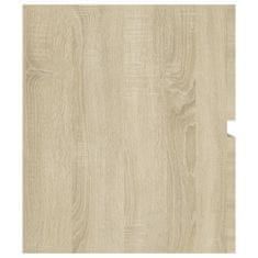 Vidaxl Omarica za umivalnik sonoma hrast 80x38,5x45 cm iverna plošča