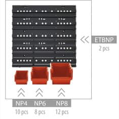 Borderline Stenski predalnik PVC – 32 delni organizator ORDERLINE 3