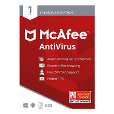 McAfee Antivirus Plus 2023, 1 PC, 1-leto, ESD licenca (kartica)