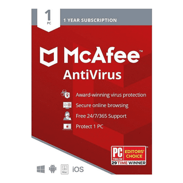 McAfee Antivirus Plus 2025, 1 PC, 1-leto, ESD licenca (kartica)