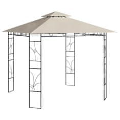 Vidaxl Paviljon 3x3x2,7 m krem 160 g/m2