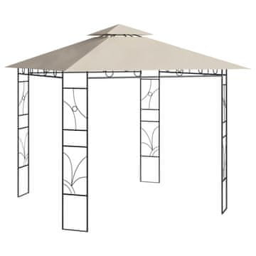 Vidaxl Paviljon 3x3x2,7 m krem 160 g/m²