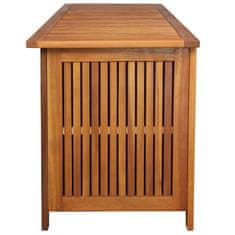 Vidaxl Vrtna škatla za shranjevanje 150x50x58 cm trden akacijev les
