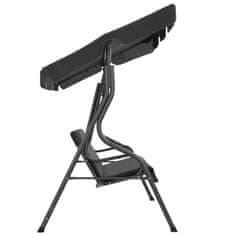 Vidaxl Vrtna gugalnica antracitna 170x110x153 cm