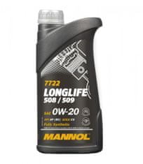 Mannol motorno olje Longlife 508/509, 0W-20, 1 l
