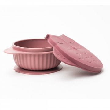 InnoGIO silikonska posoda s pokrovom GIOfresh Owl Pink