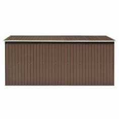 Vidaxl Vrtna lopa 257x392x181 cm kovinska rjava
