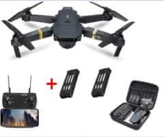 KJB Dron s kamero 4K leti 12-15 minut / baterijo / višina do 100m s povezavo na telefon + 1x baterija GRATIS s potovalno torbico