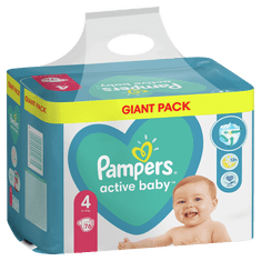 Pampers plenice Active Baby 4 Maxi, 76 kosov