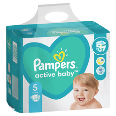 Pampers plenice Active Baby 5 Junior (11-16 kg) 78 kosov