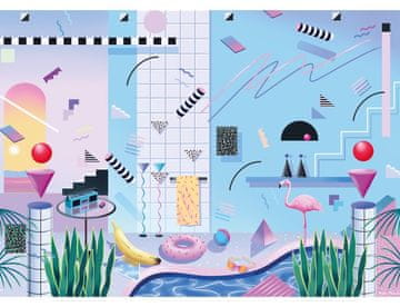 CLOUDBERRIES Ob bazenu Puzzle 1000 kosov