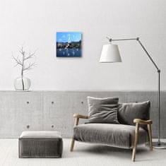 tulup.si Steklena kvadratna ura Mestne stavbe 30x30 cm