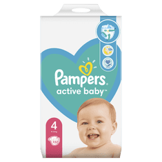 Pampers plenice Active Baby Mega Pack Velikost 4, 132 kosov, 9-14 kg