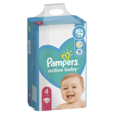 Pampers plenice Active Baby Mega Pack Velikost 4, 132 kosov, 9-14 kg