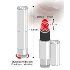 You2Toys Mini vibrator v obliki šminke "Kiss Me" (R567116)